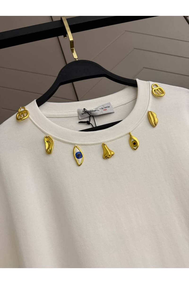Schiaparelli Женская базовая футболка premium - White