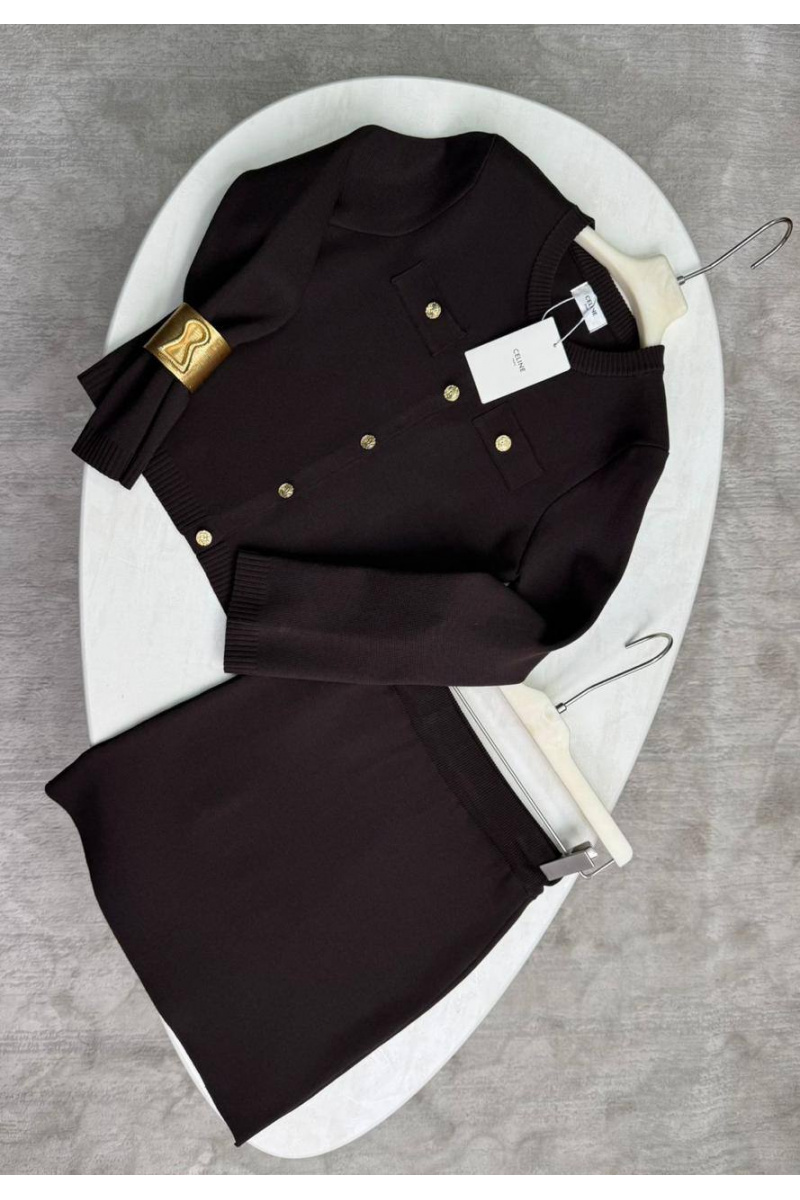 Celine Женский костюм двойка premium - Brown