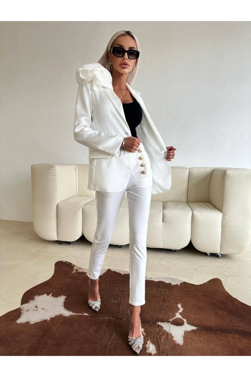 Balmain Белые женские брюки 