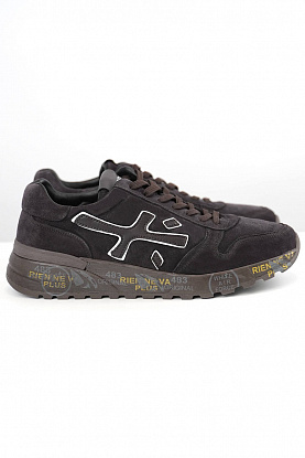 Замшевые кроссовки с мехом low-top - Brown