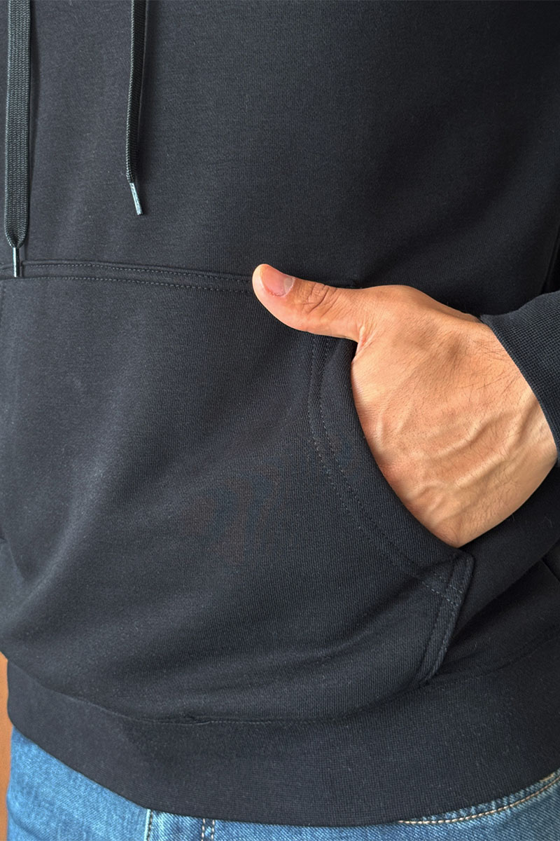 Burberry Чёрное мужское худи logo-print