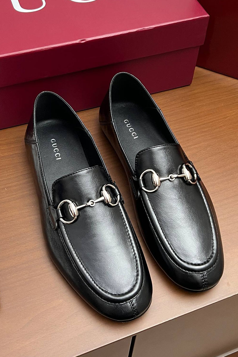Gucci Женские кожаные лоферы Jordaan premium