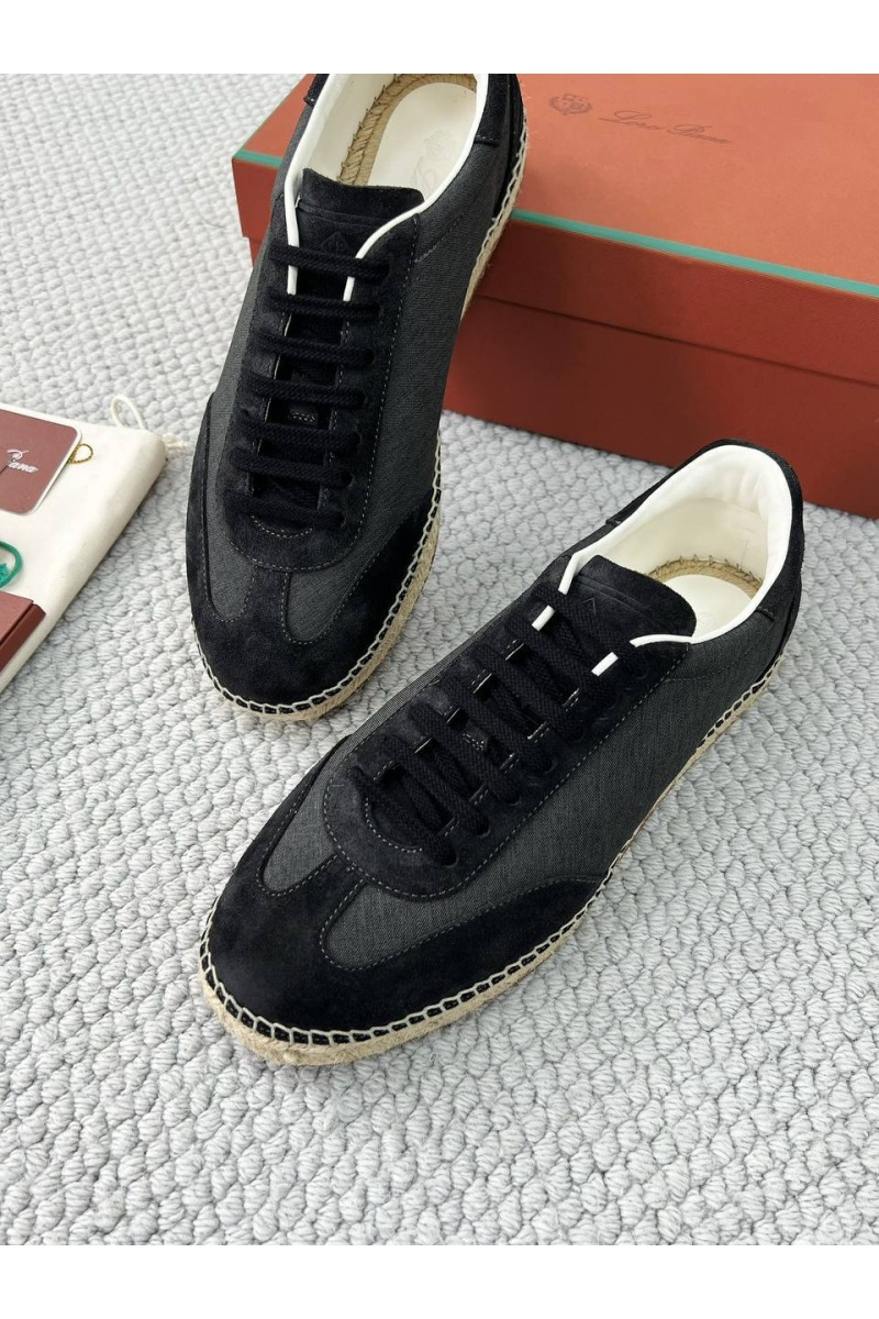 Loro Piana Мужские кроссовки Sea Tennis Walk - Black