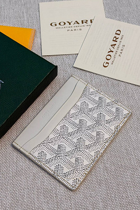 Кожаный кардхолдер Goyard Saint Sulpice premium 10.5x7 см