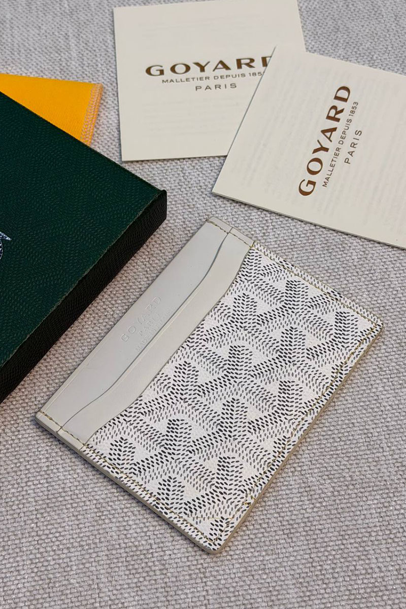 Designer Clothing Кожаный кардхолдер Goyard Saint Sulpice premium 10.5x7 см
