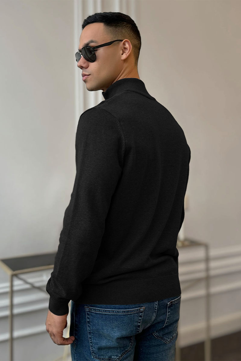 Hugо Воss Мужская кофта zip-up - Black