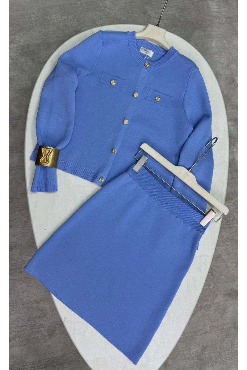 Celine Женский костюм двойка premium - Blue