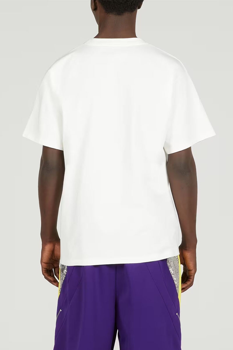 Gucci Мужская белая футболка Blade logo-print 