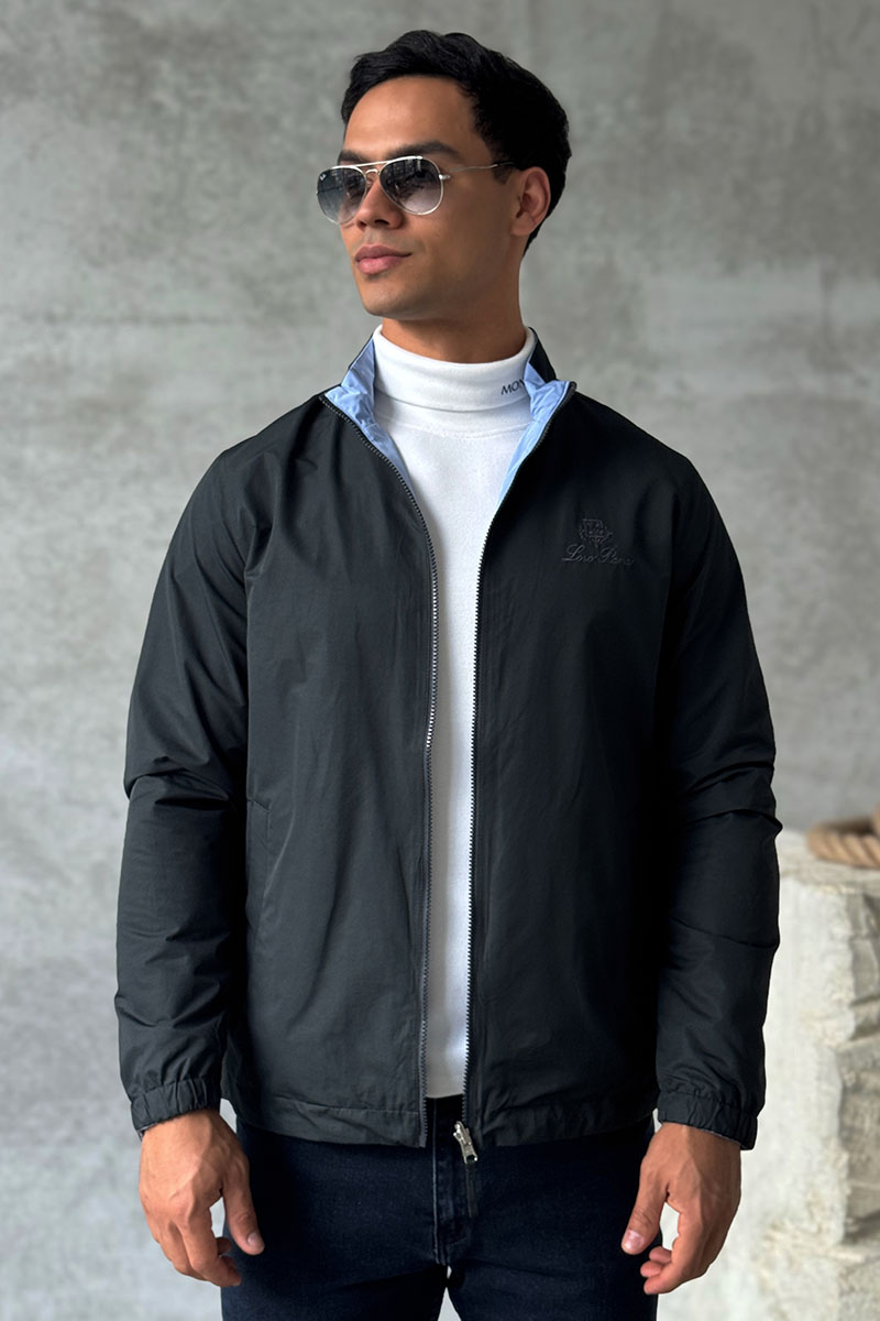Loro Piana Двусторонняя ветровка - Black / Blue 