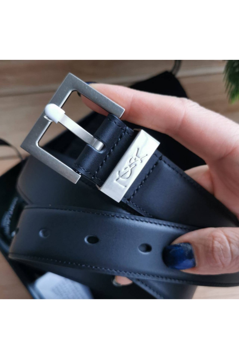 Yves Saint Laurent Кожаный ремень - ширина 3 см, длина 80 / 85 см (2 расцветки)