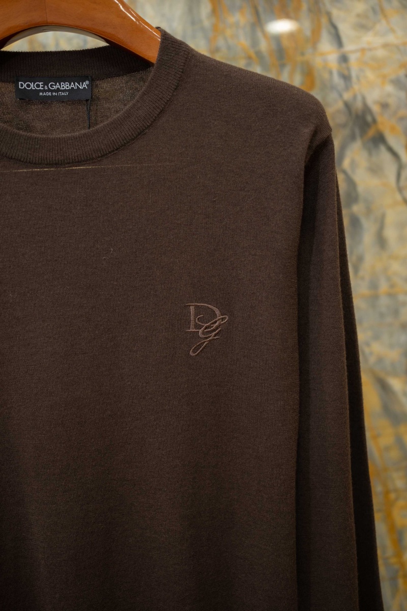 Dоlсе & Gаbbаnа Мужской коричневый джемпер premium