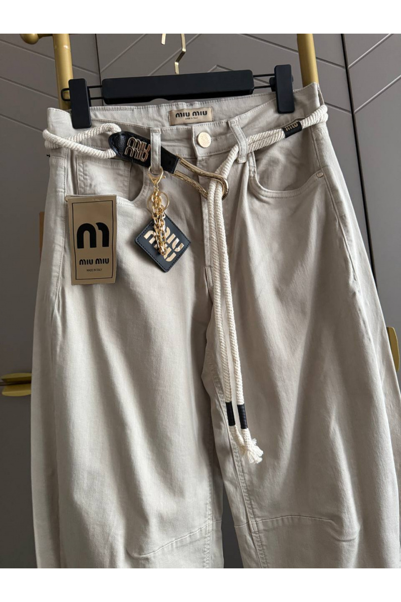 MIU MIU Женские прямые джинсы premium
