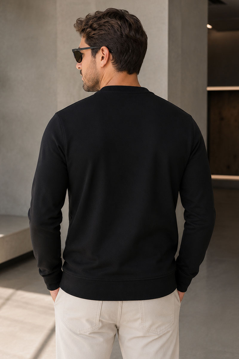Emporio Armani EA7 Мужской чёрный свитшот 