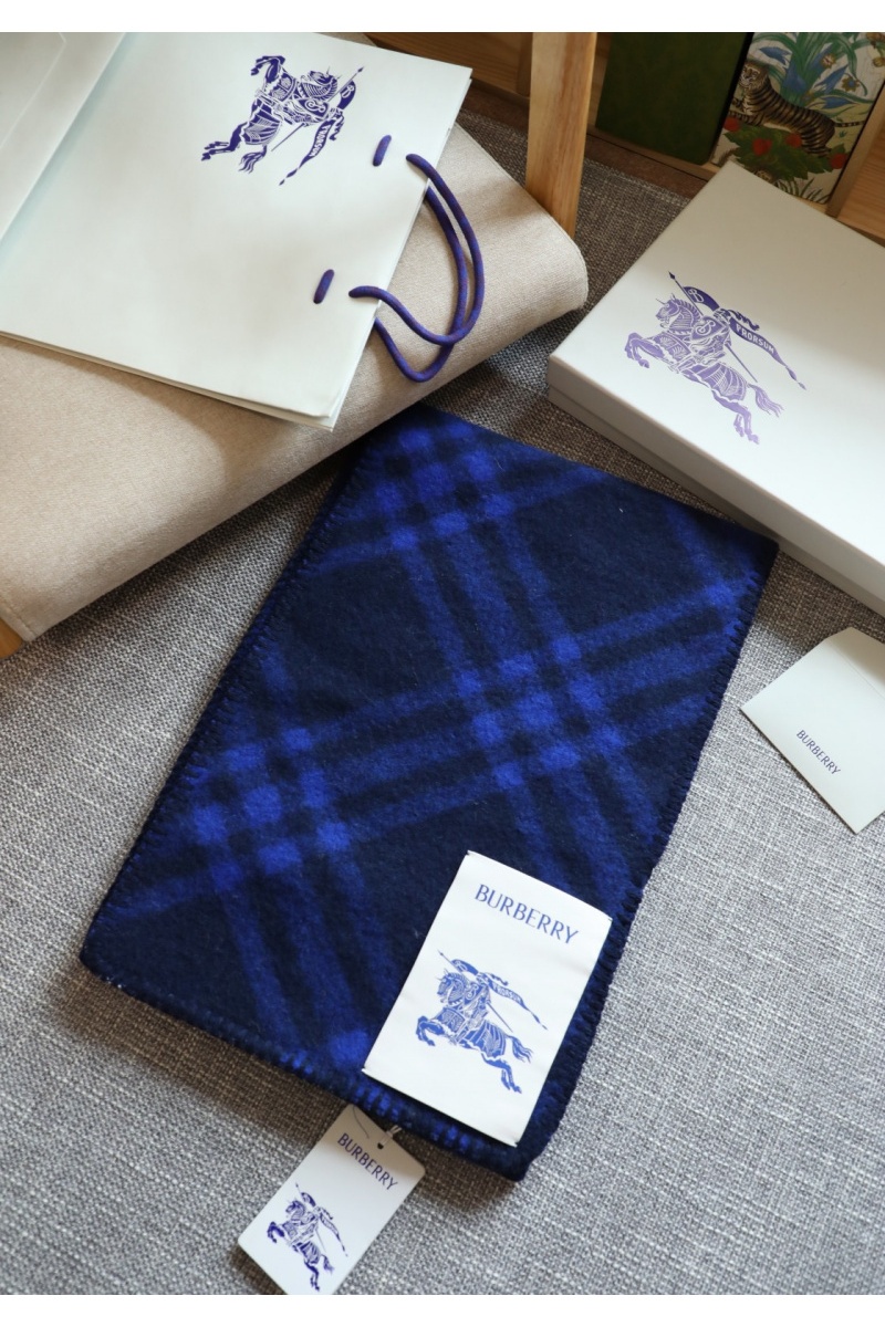 Burberry Шарф Check premium 182x30 см - Navy