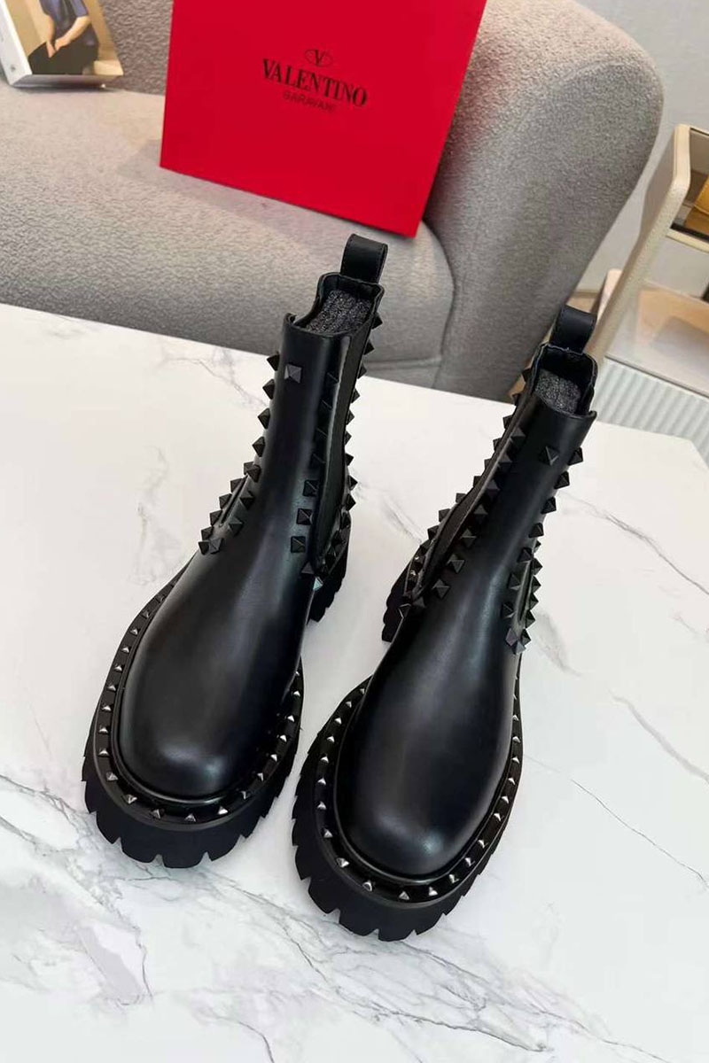 Valentino Женские кожаные ботинки 