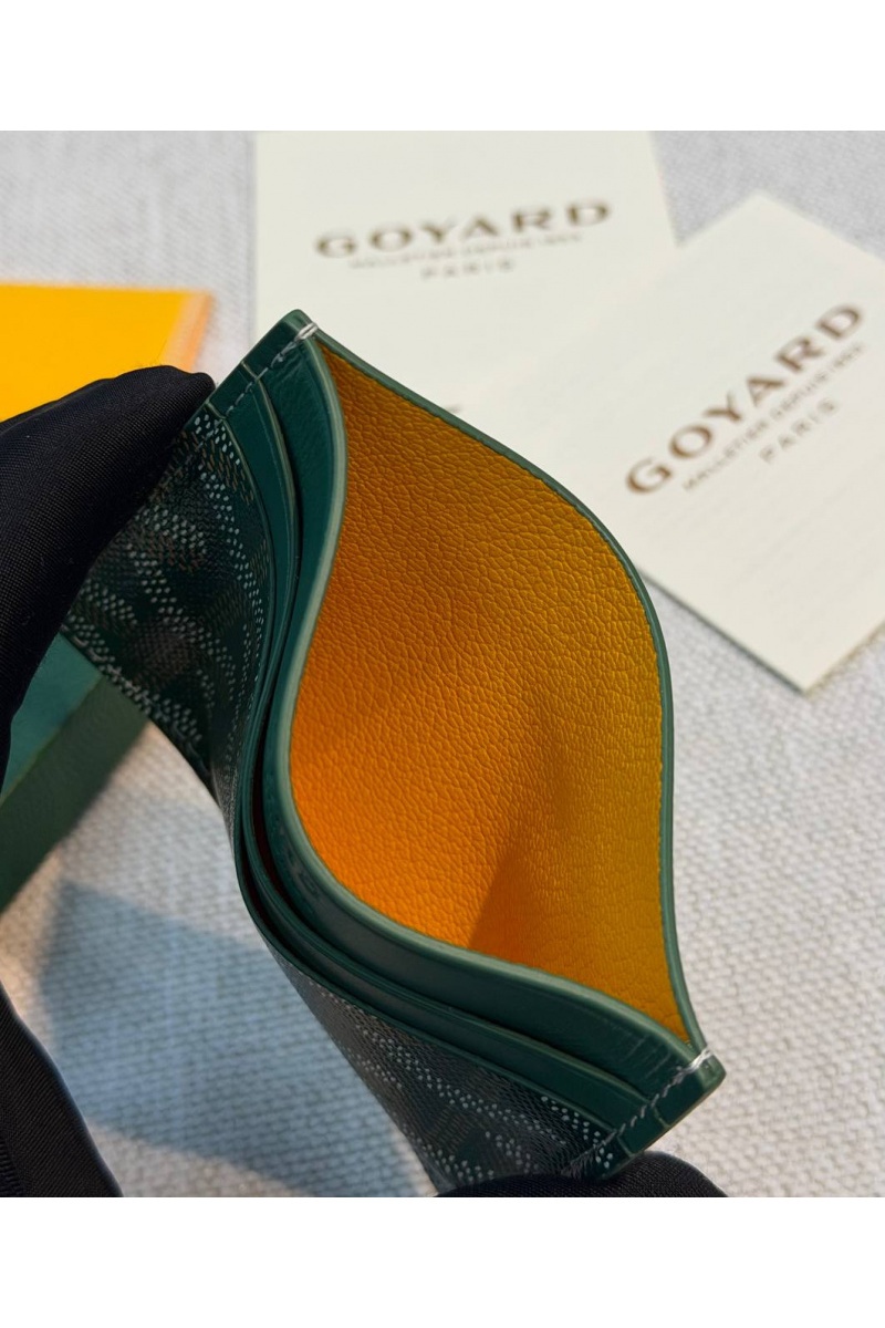 Designer Clothing Кожаный кардхолдер Goyard Saint Sulpice premium 10.5x7 см