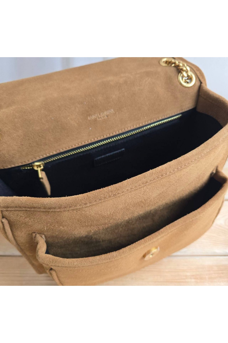 Yves Saint Laurent Замшевая сумка 28x21 см