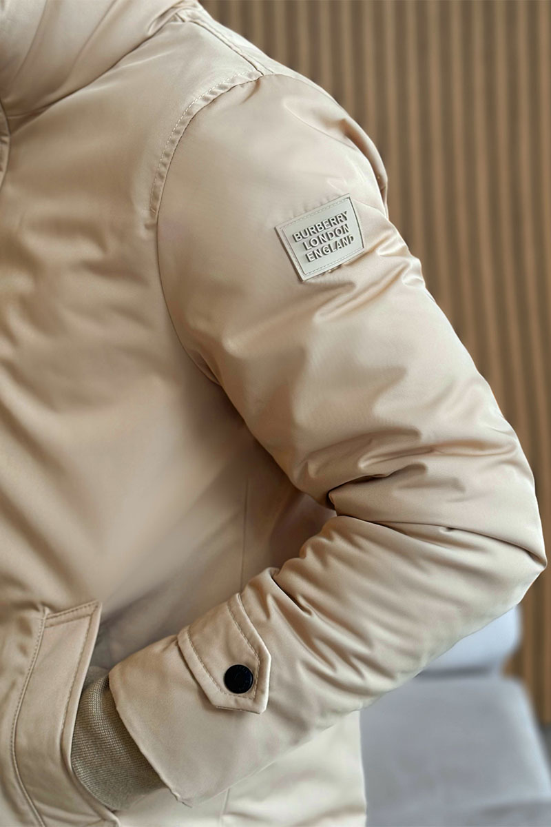 Burberry Мужское пальто бежевого цвета