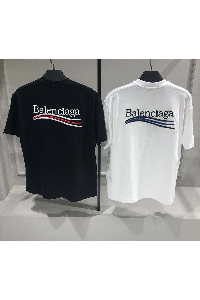 Balenciaga Мужская оверсайз футболка белого цвета