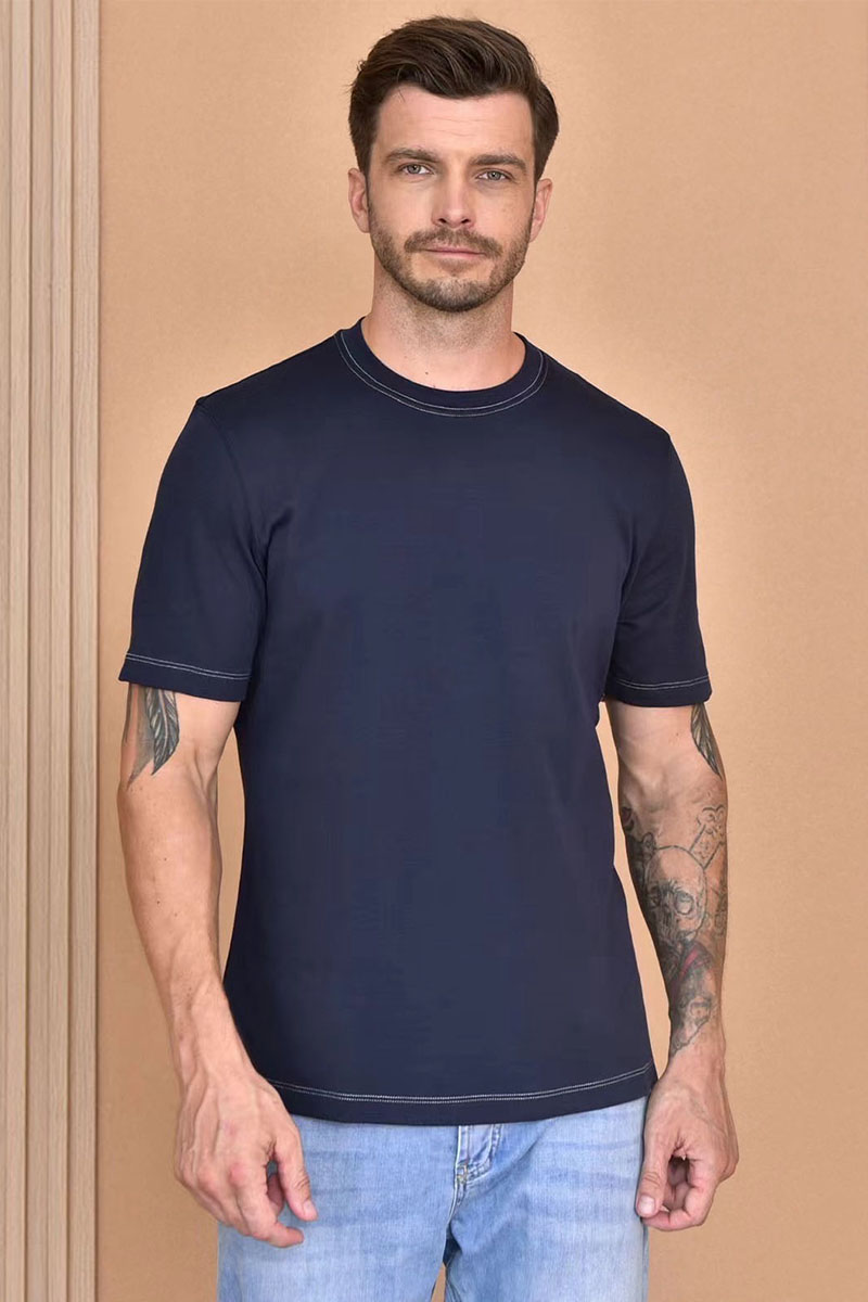Designer Мужская футболка Premium - Dark Blue 