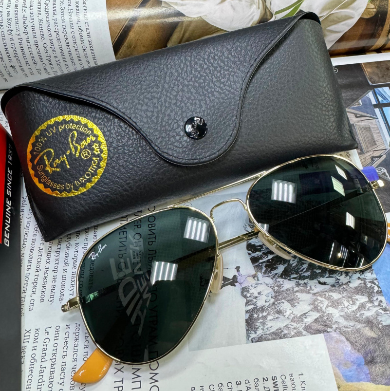 Ray Ban Солнцезащитные очки Aviator Large Metal
