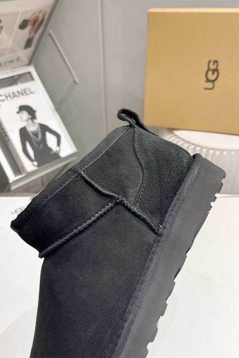UGG Мужские чёрные ботинки 