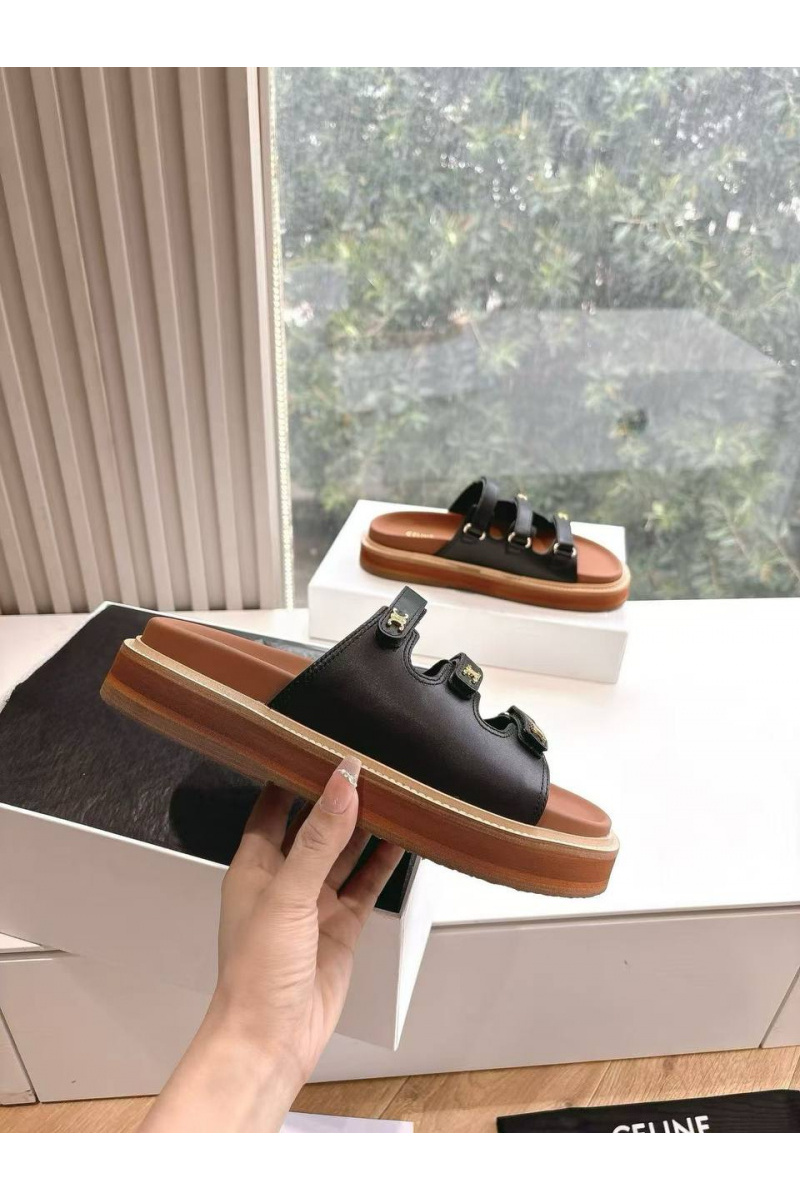 Celine Женские шлёпанцы Premium - Black
