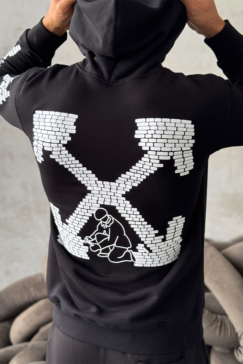 Off-White Мужское худи Brick Arrows logo-print
