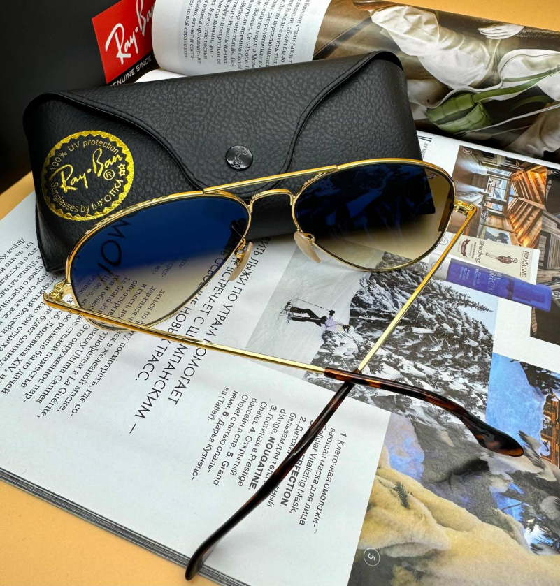 Ray Ban Солнцезащитные очки Aviator Large Metal