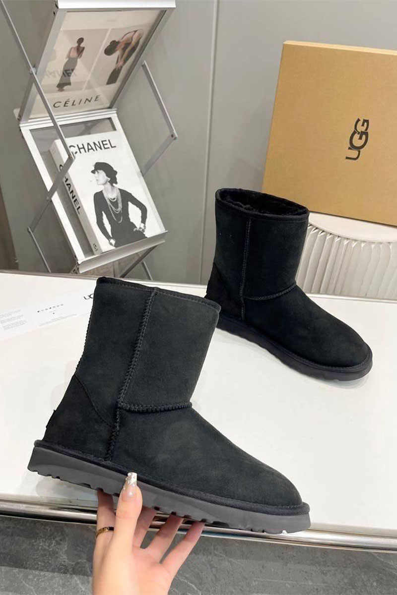 UGG Мужские чёрные ботинки Classic