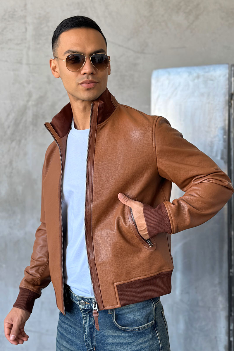 Tom Ford Мужская кожаная куртка Premium