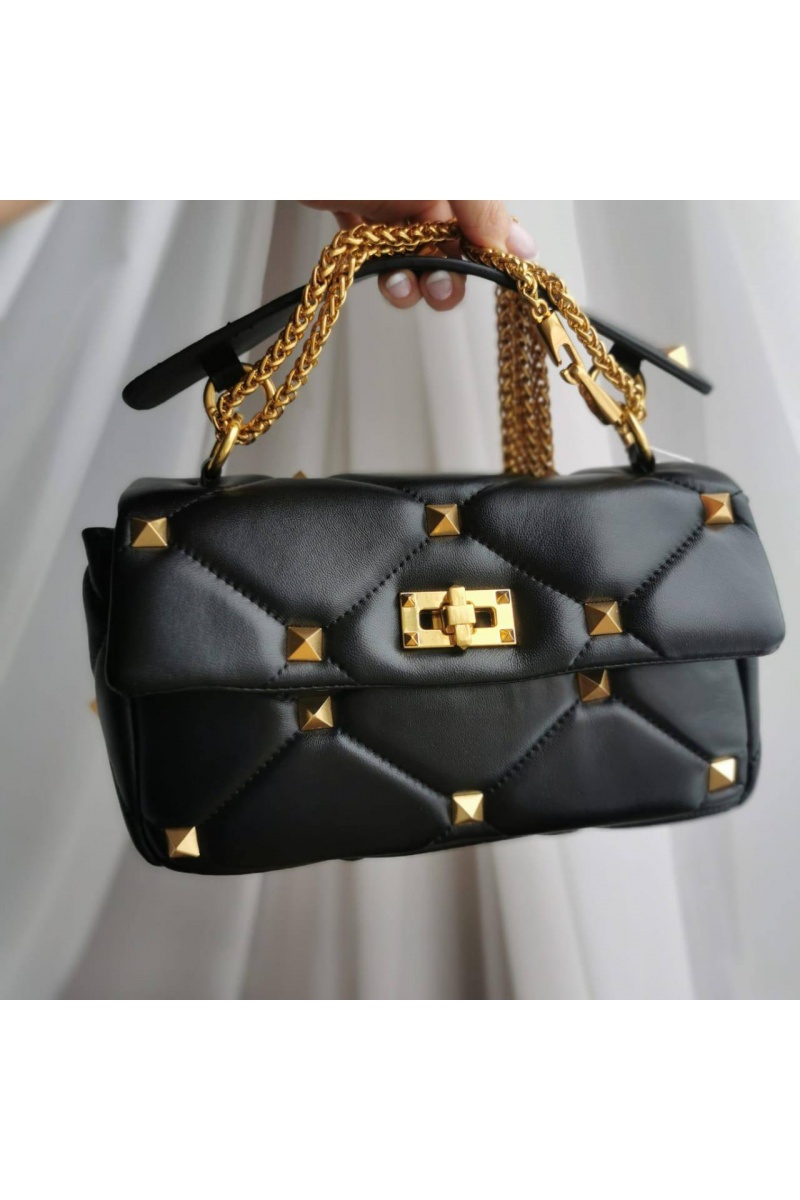 Valentino Женская сумка Roman Stud 25x14 см - Black