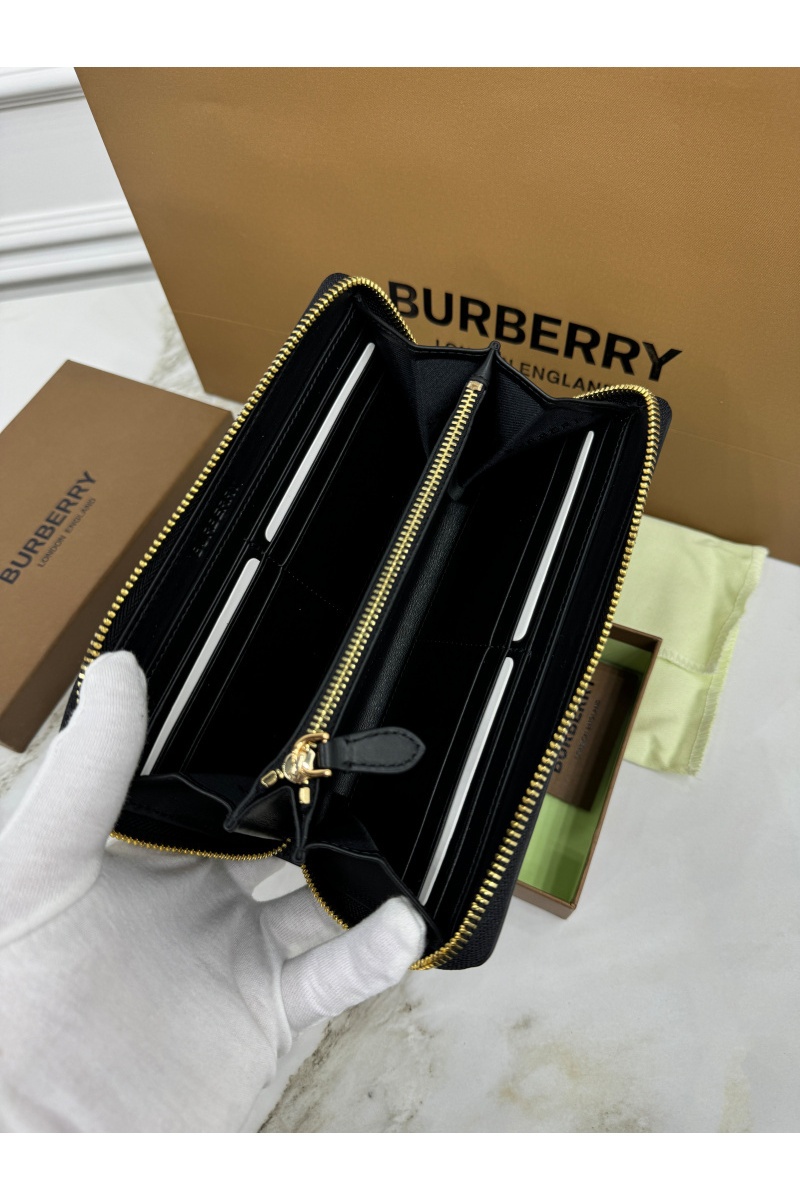 Burberry Кожаное портмоне Premium 19.5x10.5x2.5 см