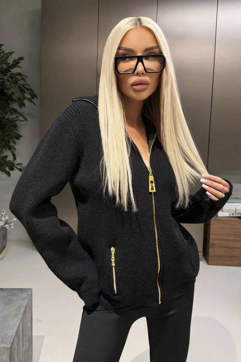 Schiaparelli Женский кардиган на молнии premium - Black