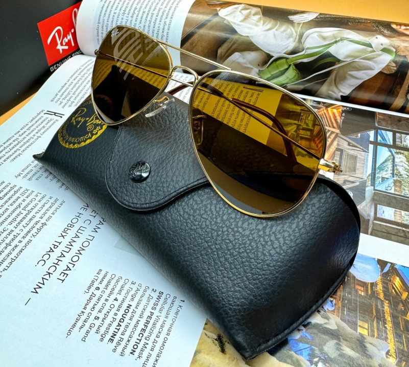 Ray Ban Солнцезащитные очки Aviator Large Metal