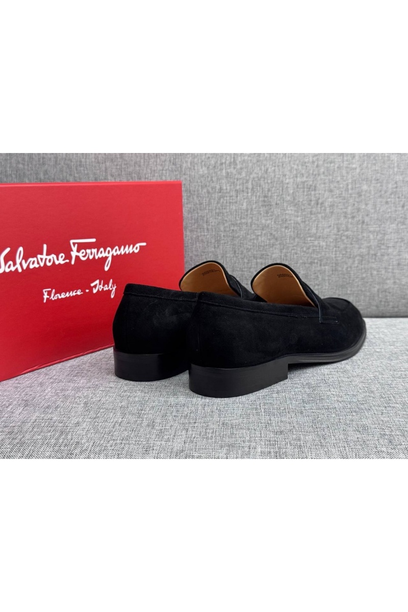 Salvatore Ferragamo Мужские замшевые лоферы