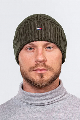 Шапка цвета хаки essential flag 