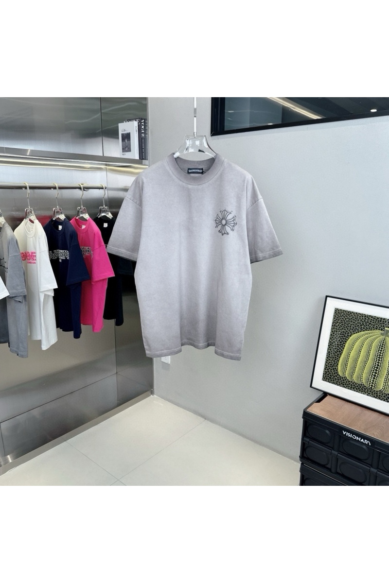 Chrome Hearts Бежевая оверсайз футболка Premium