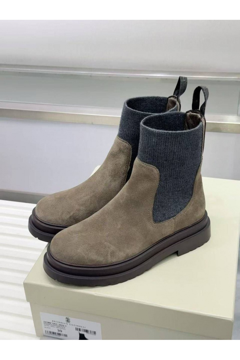 Designer Женские замшевые сапоги premium - Beige