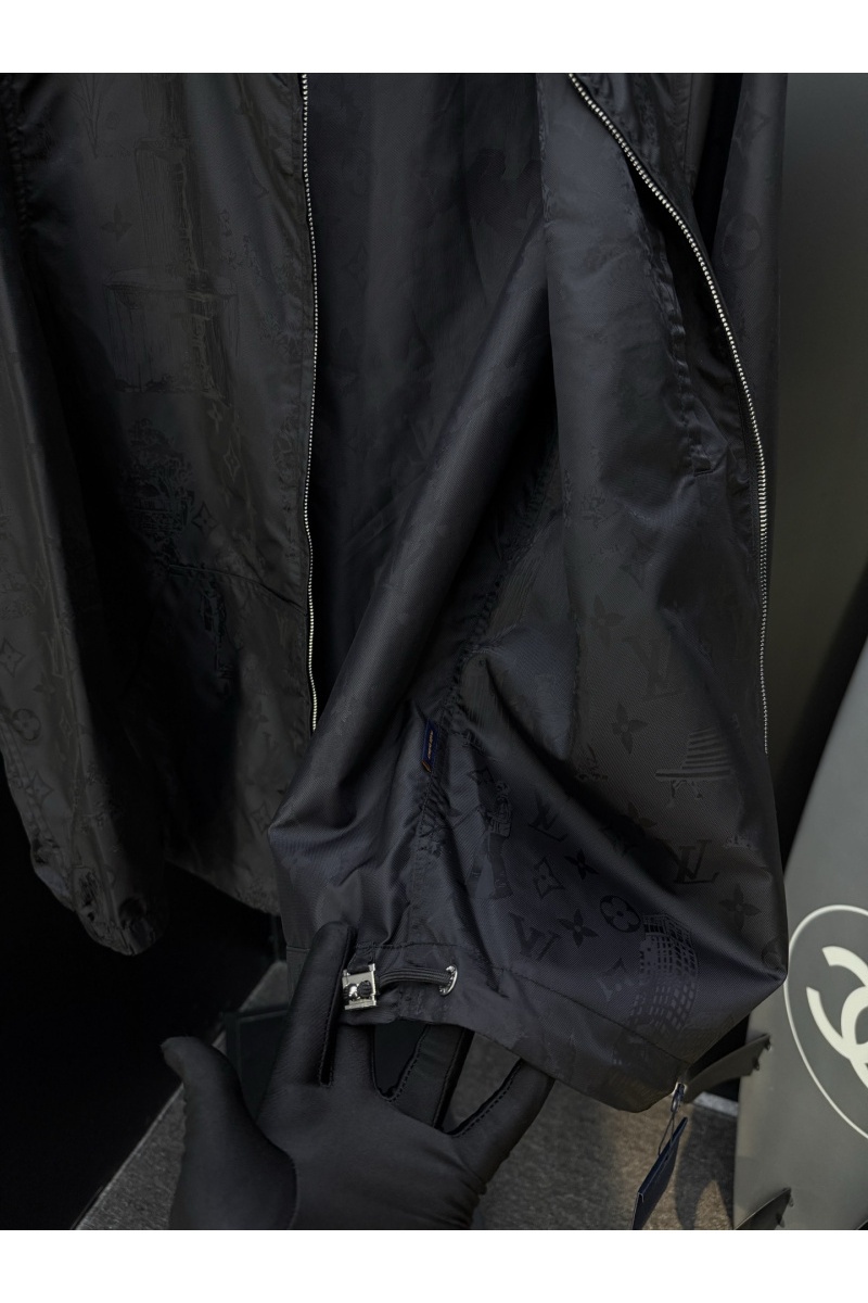 Lоuis Vuittоn Мужская чёрная ветровка Premium