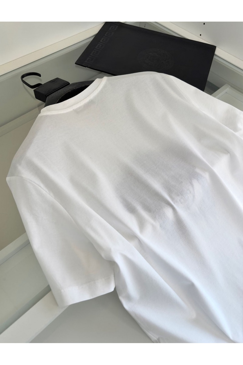 Versace Мужская футболка Medusa logo-embroidered - White 