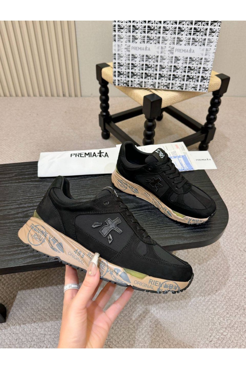 Premiata Мужские кроссовки Mase - Black