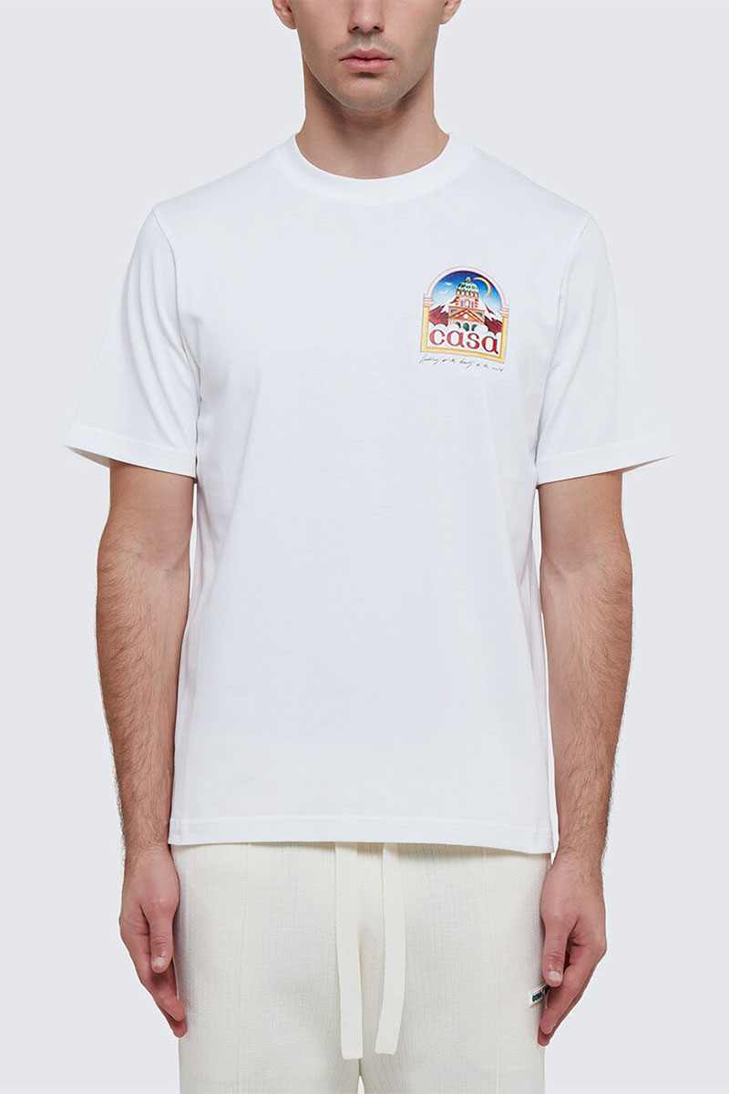 Casablanca Мужская футболка Vue De L'Arche - White