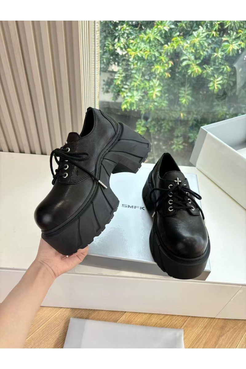 Designer Clothing Женские кожаные ботинки на платформе SMFK premium