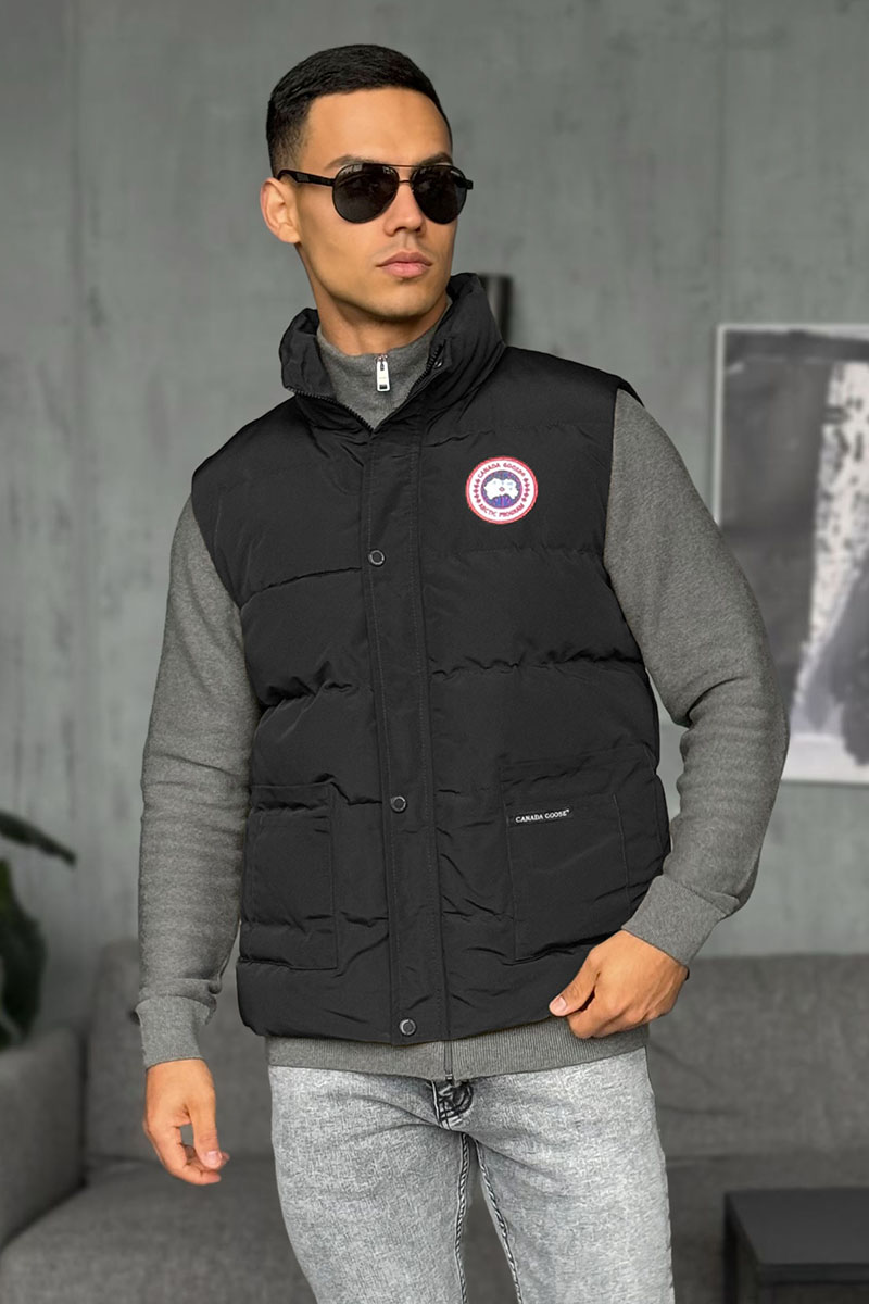 Canada Goose Жилет чёрного цвета logo-patch 