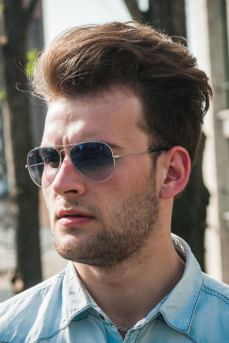 Ray Ban Солнцезащитные очки Aviator Large Metal - Blue