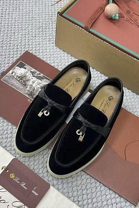 Женские лоферы Summer Charms Walk premium - Black