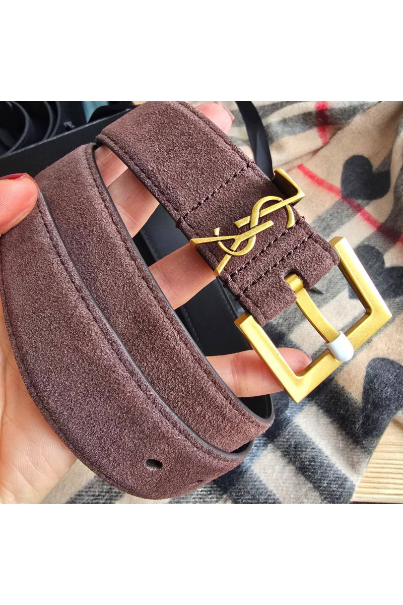 Yves Saint Laurent Замшевый ремень 