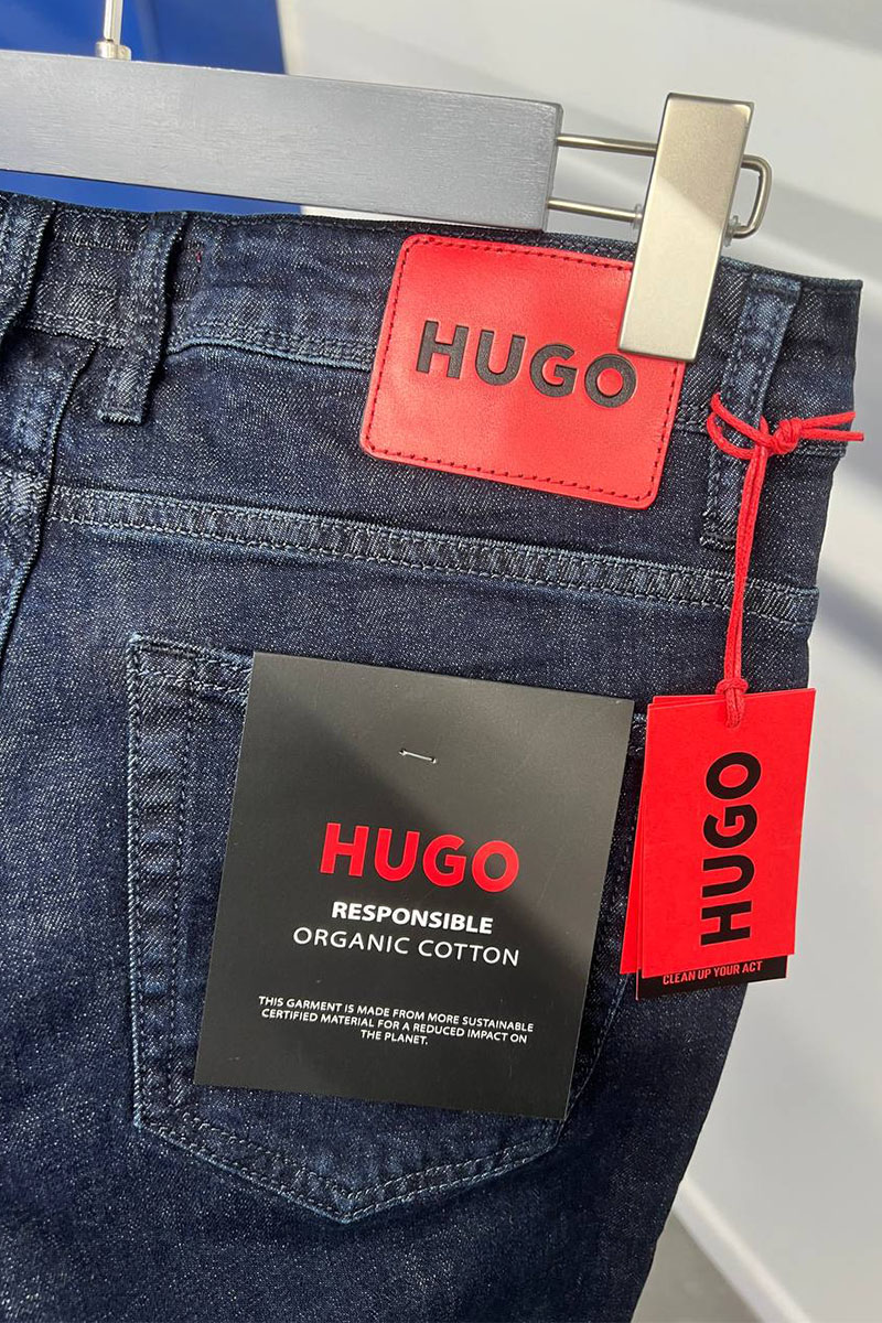 Hugо Воss Мужские тёмно-синие джинсы regular fit