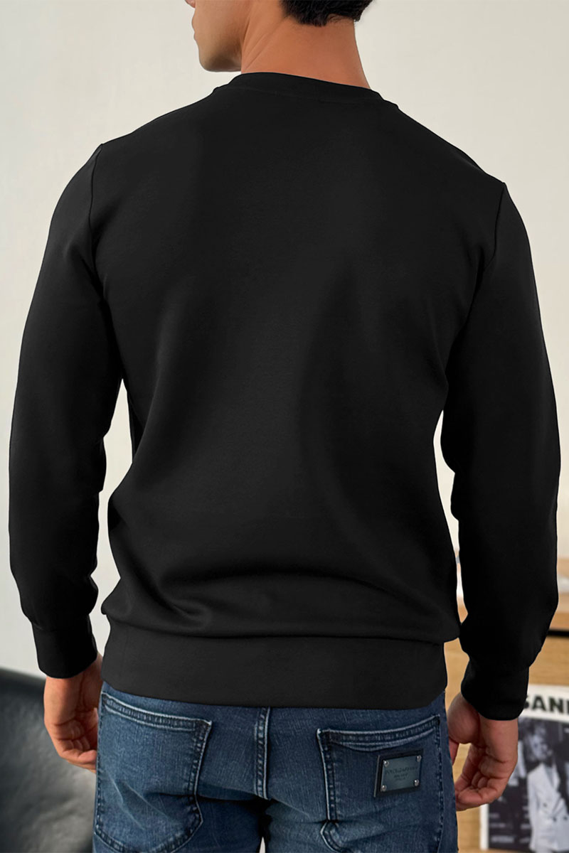 Hugо Воss Чёрный свитшот Salbo 1 Logo-print